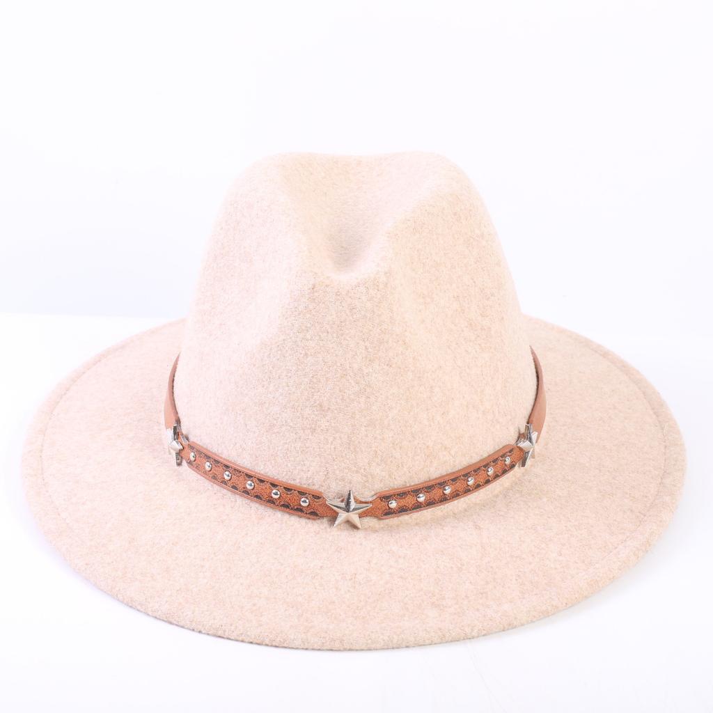 Popular European and American High-end Wool Top Hat, Men's and Women's Fashion Versatile Elegant Top Hat Jazz Hat