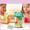 Colorful Mini Coin Operated Claw Machine Toy For Kids With Adorable Plush Toys And Capsules