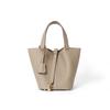 Women's Summer 2025 TOGO Cowhide Bucket Tote Bag