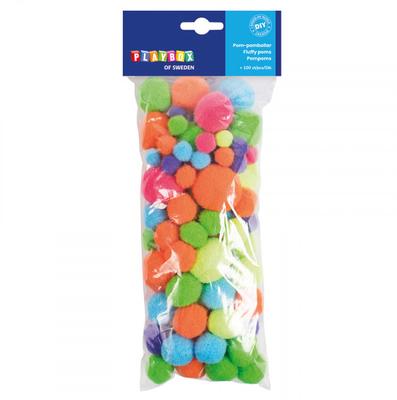 Diy Pompoms Neon Toys Decorations Ø15-35Mm 100