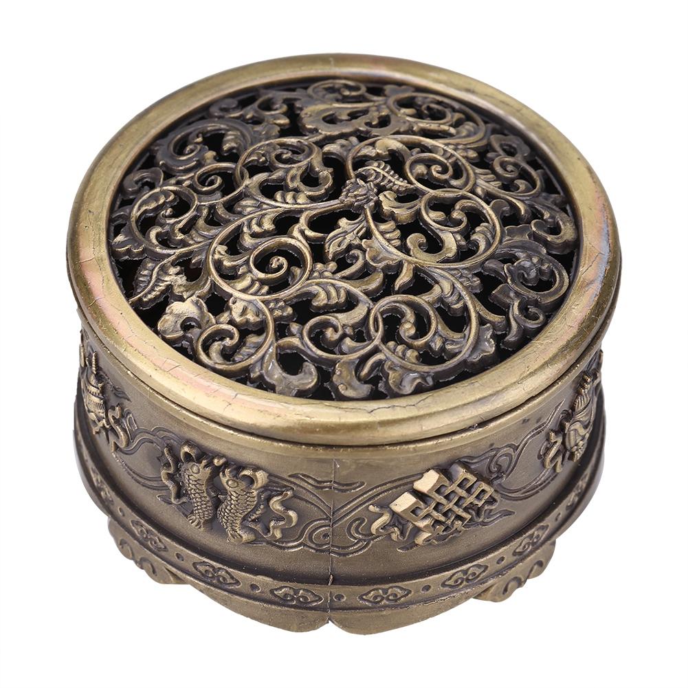 Vintage Backflow Smoke Incense Burner Stick Cone Holder Home Green (Small)