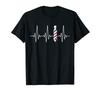 Barber's Pole Heartbeat Salon Barber Shop Hair Cutter Barber T-Shirt