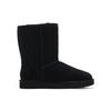 UGG Classic Short 2 Semišové Teplé Odolné Ležérní Pohodlné Do Poloviny Lýtka Sněhule Dámské boty Černé 1129231-BLK