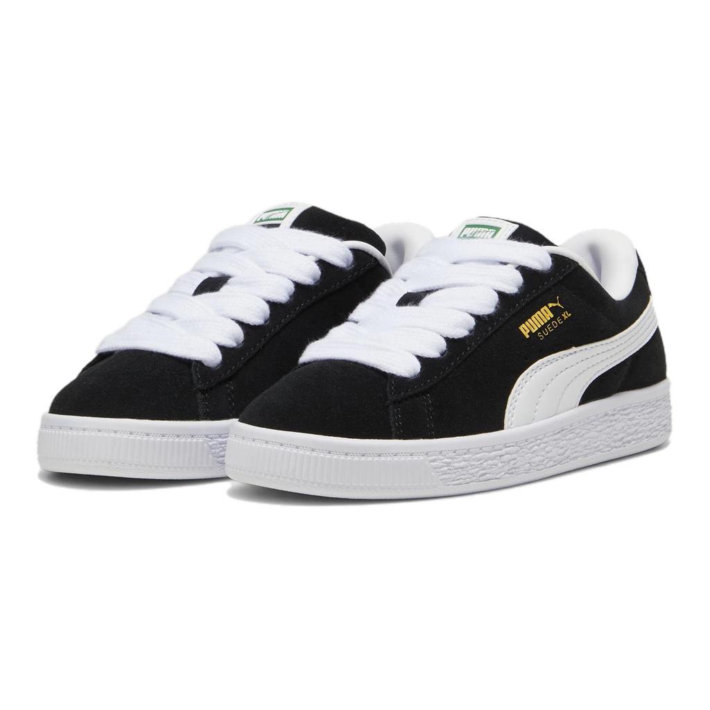 New PUMA Suede Series Anti-Slip Wear-Resistant Low-Top Kids' Skateboarding Shoes Black Kids' 396578-02