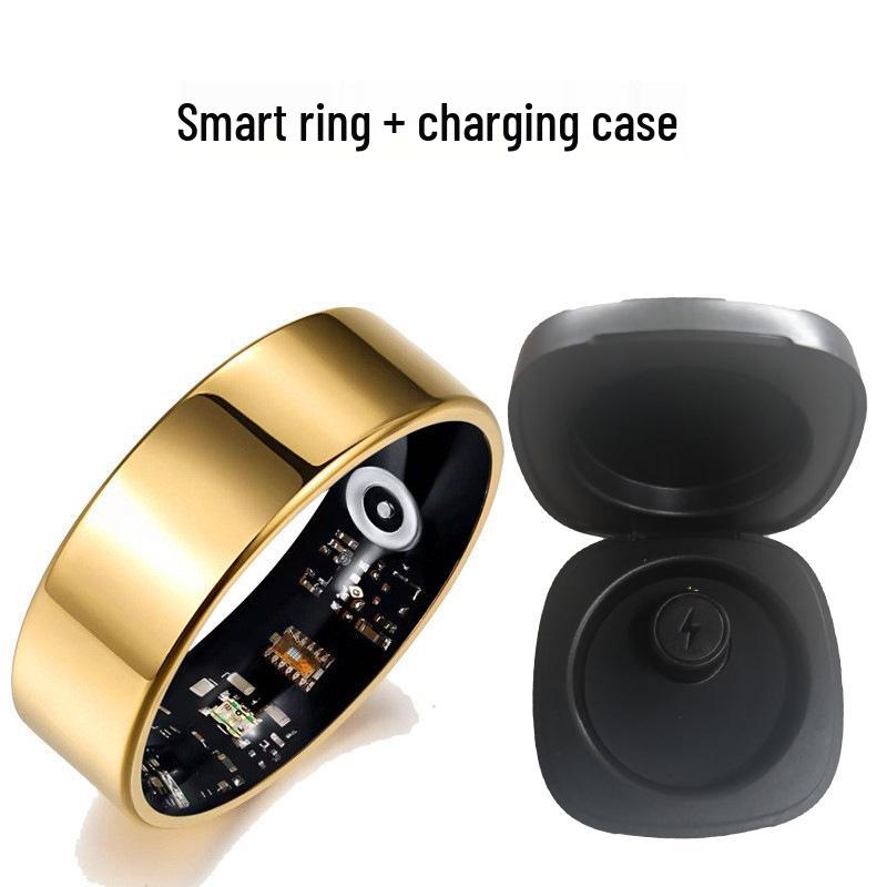 Smart Ring: Heart Rate, Blood Oxygen, Sleep & Stress Monitor with Remote Camera Control & Waterproof Design