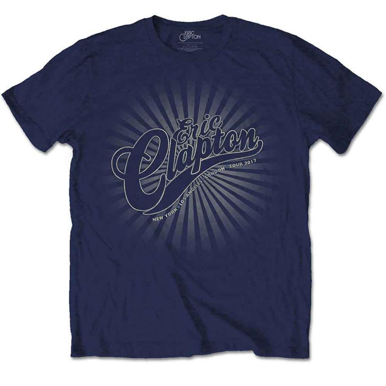 Eric Clapton: Logo Rays T-Shirt (Officially Licensed) XX-Large S