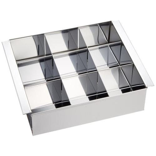 Endo Shoji TKG Egg Tofu Agar Jelly Mold, 9-Cavity Egg Tofu Maker (with Dividers), Rust-Resistant Stainless Steel for Hygiene, W x D x H (mm) 148 x 135