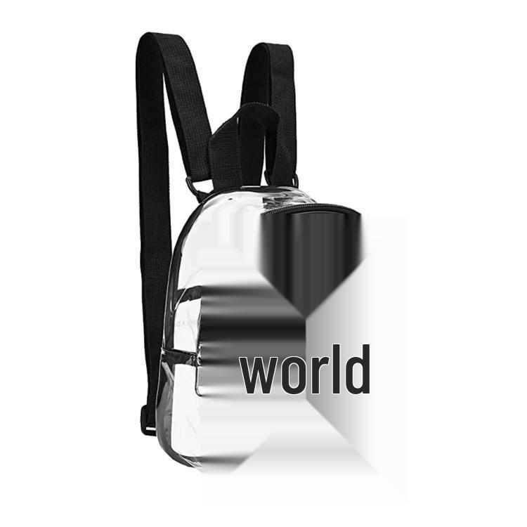 Waterproof Transparent Stadium Backpack - Large Capacity Travel, School, and Makeup Bag
