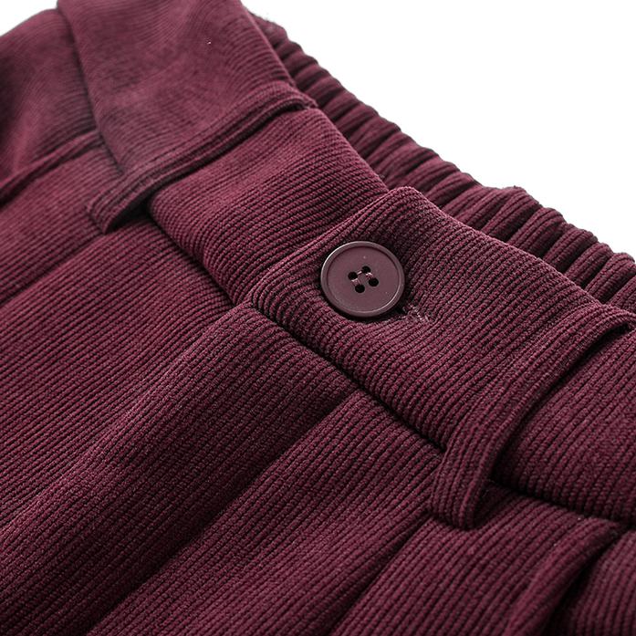 Dimanaf Winter Lange Hosen Damen Cord Gerade Harem Elastisch Uni Winter Taille Locker Neue