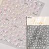 1 Pc 5D Sunflower Nail Stickers Rose Daisy Cherry Blossom Self-adhesive Nail Art Stickers Oil Painting Decorative Sticker