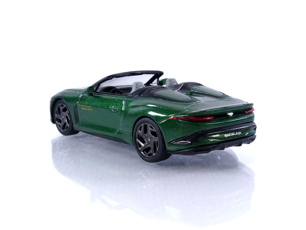 TrueScale Miniatures MINI GT Bentley Mulliner Bacalar Scarab Green Finished Product 1/64 (Left-Hand Drive)