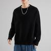 Maglione da Uomo a Girocollo Manica Lunga tinta unita Casual per Coppia Top Basic a Maglia