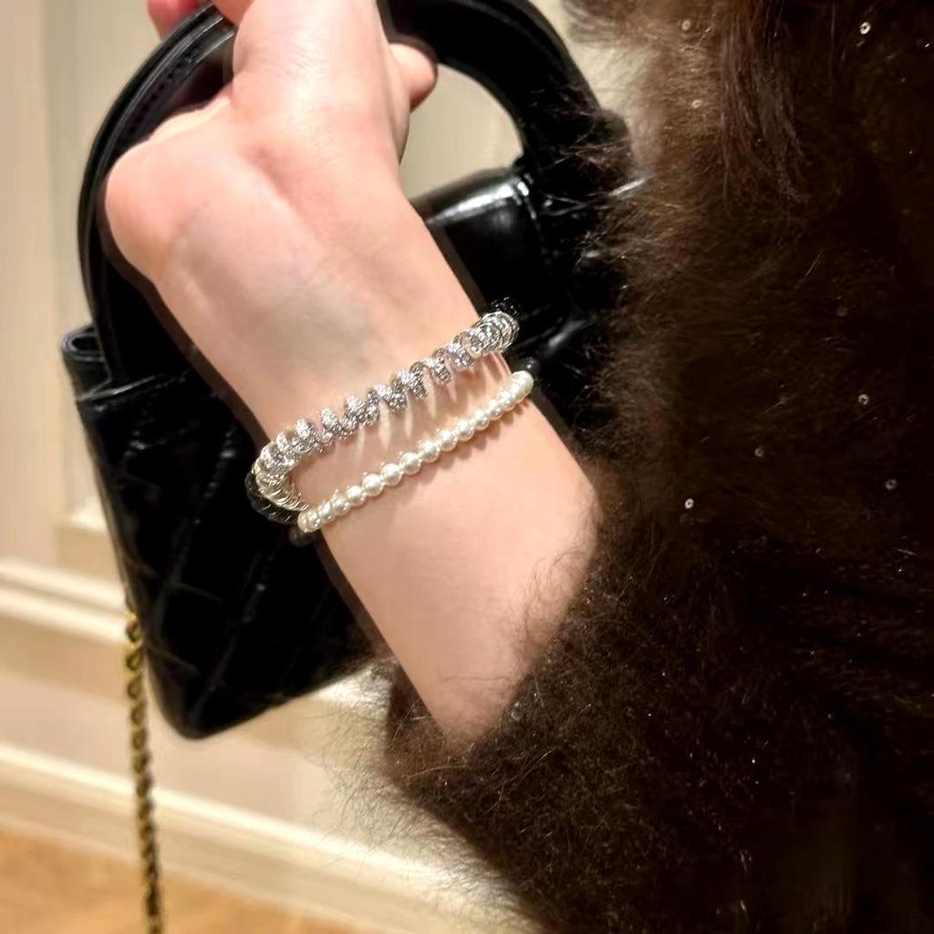 Xiaohongshu Wei Xue Style Diamond Luxury Cord Bracelet