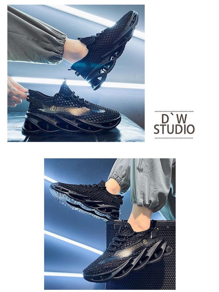 Herren Atmungsaktive Mesh Sommer Laufschuhe mit Höhenerhöhung