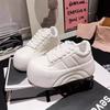 2025 spring and autumn new thick-soled muffin sports big head bread little white shoes children's popular casual board shoes