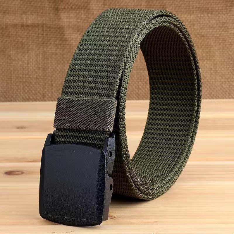 Belt canvas tactical outdoor men's belt trousers nylon all-match casual student military training cloth belt