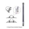 Antenna Mast Clamp Mounting Bracket For Satellite Antenna Roof Mounting Bracket For Balconies RVs 25-52mm Outdoor Extenders