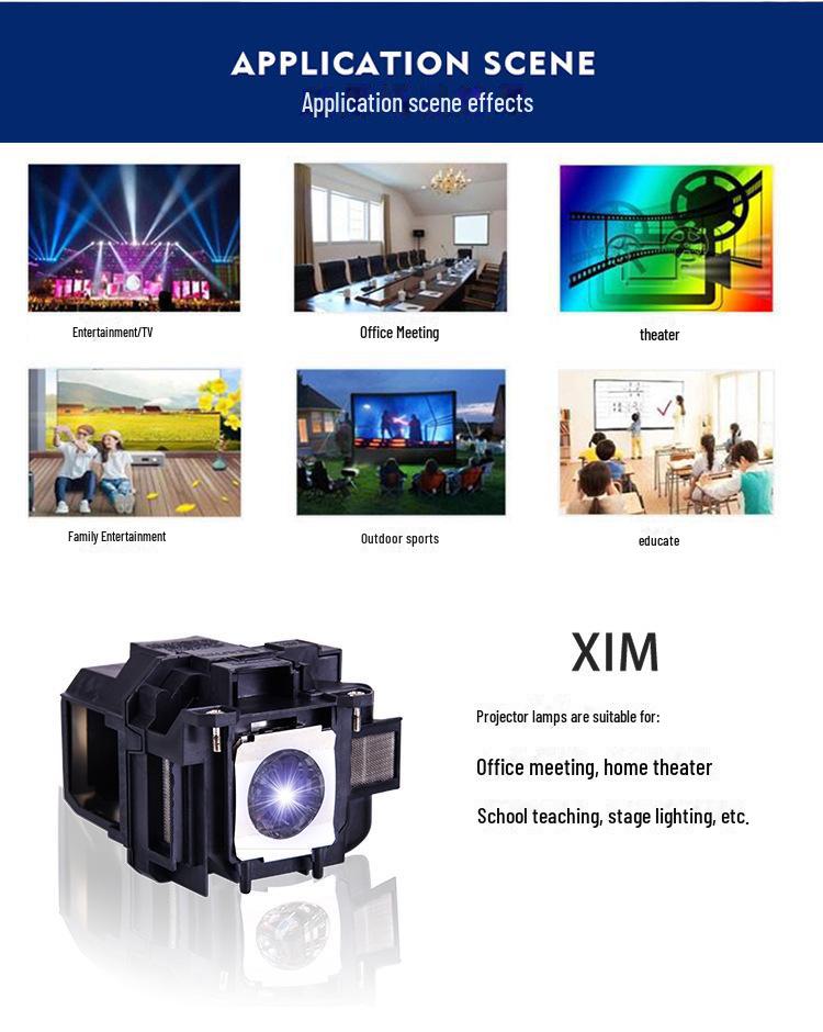 Compatible Projector Lamp for Epson Models ELPLP78EB, 940EB, 97EB, S03EB, S18EB, W17EB