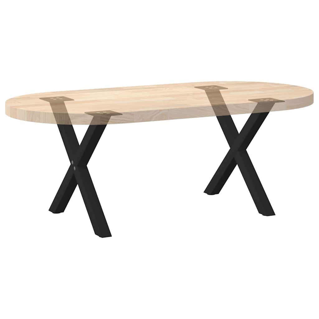 Vidaxl Nogi Do Stolika Kawowego, 2 Szt., Czarne, 38X(42-43) Cm, Stal