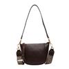 Wide shoulder strap retro bucket bag women's new versatile commuter shoulder messenger bag