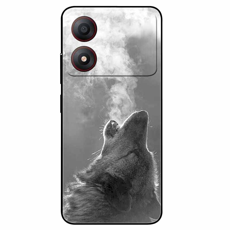 Pour ZTE Blade A34 4G Coque Anti-choc TPU Silicone Souple Housse de Téléphone pour ZTE Blade A 34 Funda Peinte pour BladeA34 Capa de Luxe