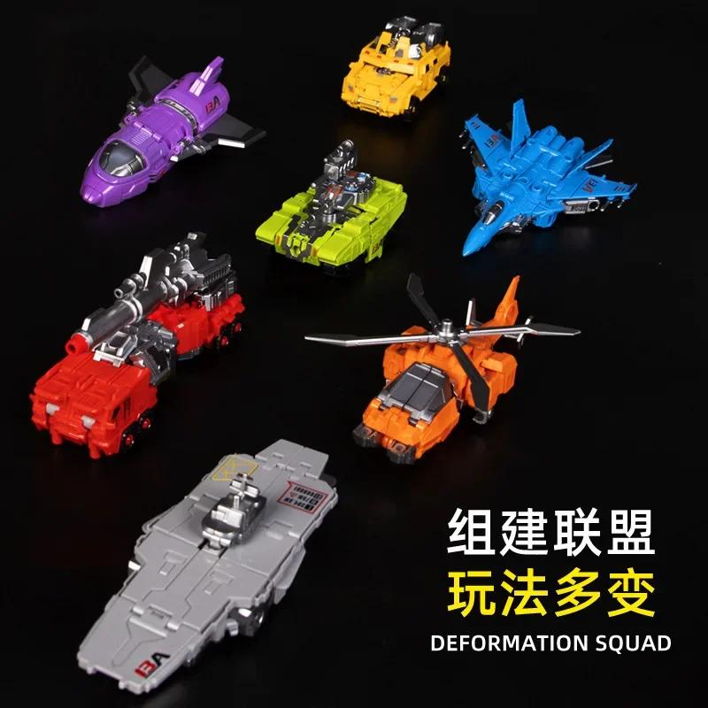 7 in 1 Transform Bruticus Combined Robot Playthings Alloy Robot Deformation Squad Tank Aircraft Battleship Team Model Action Figures