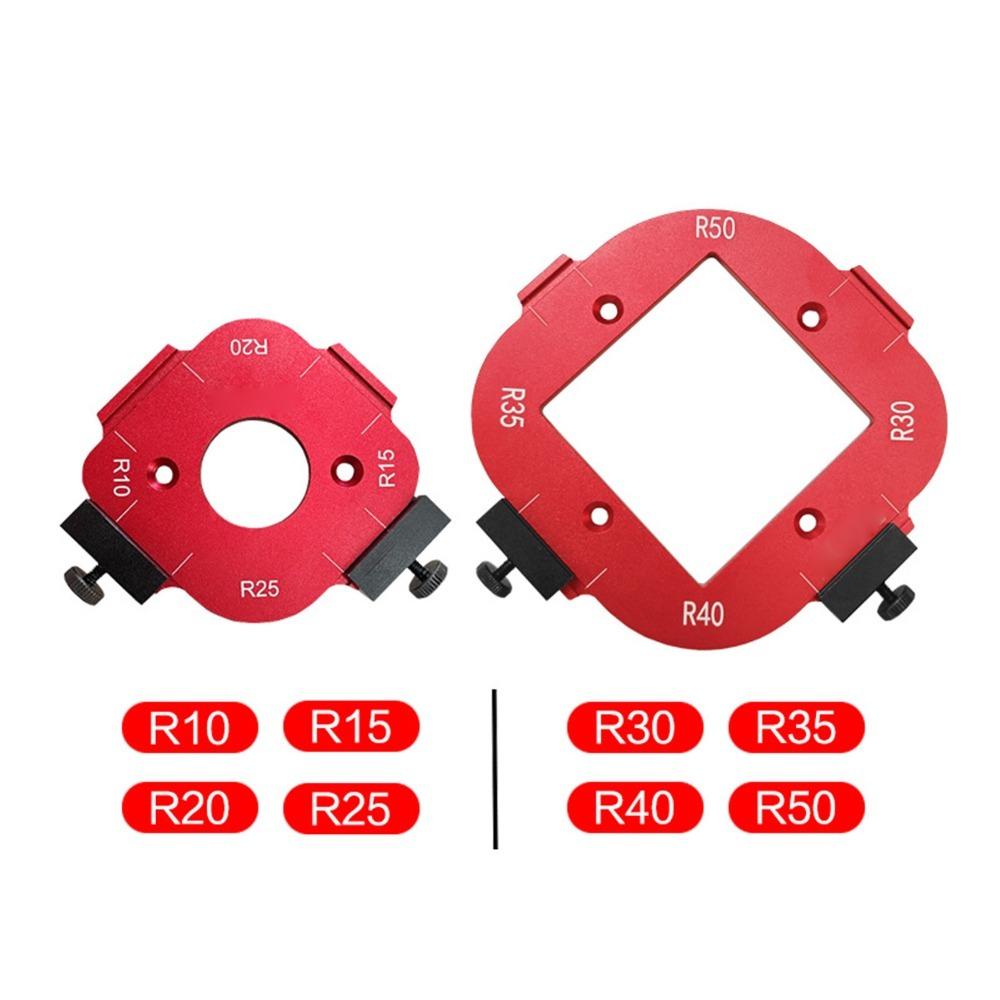 2 Stück 10-25R Und 30-50R Radius-Fräser-Schablone Eckradius-Schablone Für die Holzbearbeitung