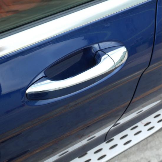 Silver Door Handle Cover Trim Accessories For Mercedes Benz C Class GLC 15-17