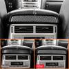For Lexus LX 2008-2015 Carbon Fiber Automotive Rear Center Air Outlet Top Panel Storage Box Cover Decoration Interior Sticker