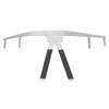 Stainless Steel Eyebrow Ruler Safe Lightweight Portable 3 Point Positioning Eyebrow Ruler