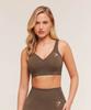 Sutiã Esportivo Vital Seamless 2.0 com Decote em V Espresso Marl B3a4k Nbfb