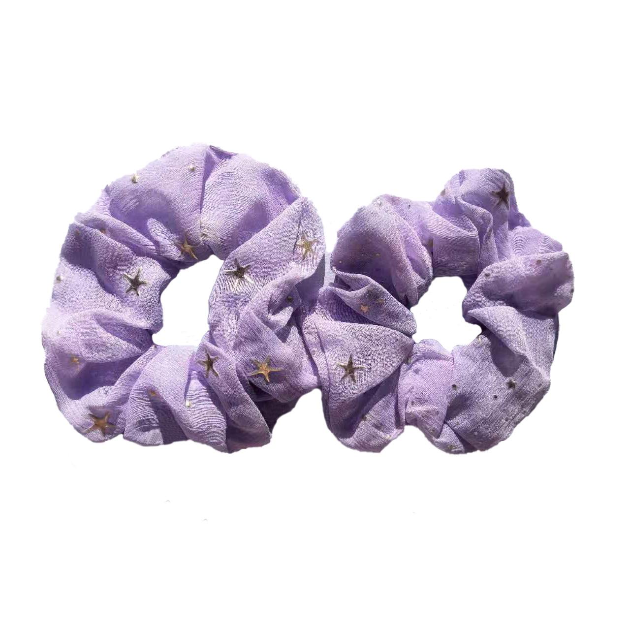 

2 шт./4 шт./6 шт. Тканевая резинка для волос с узором золотых звезд, веревка для волос, аксессуары для волос для девочки