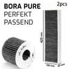 High-Quality 2-Pack Activated Carbon Filters Range Hood HEPA Filter Screen Filter For Bora Basic BAKFS For Bora Pure Puakf