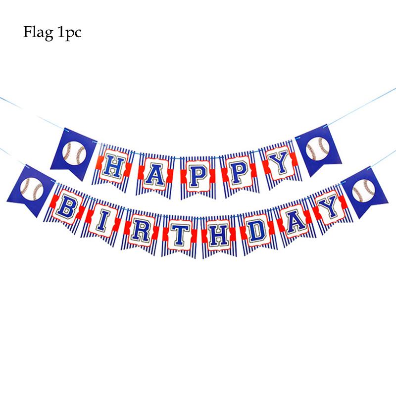 Baseball Theme Party Disposable Tableware Paper Plates Cup Banner Balloons Birthday Club Celebrations Baby Shower Decor Supplies