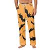 Men's Halloween Print Pocket Straight Casual Pants Home Pajama Pants