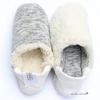 Indoor slippers that combine the best of both slippers and Fluffy slub tweed and sheepskin boa in Size M A new type of room and Easy to wash when