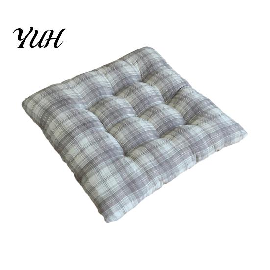 Warm Seat Cushion for Hard Chairs Plaid Chair with Ties, Soft Cozy Dining Pad, 16 High Elastic X Inch Non-slip Pad Home Office Chair, Dormitory