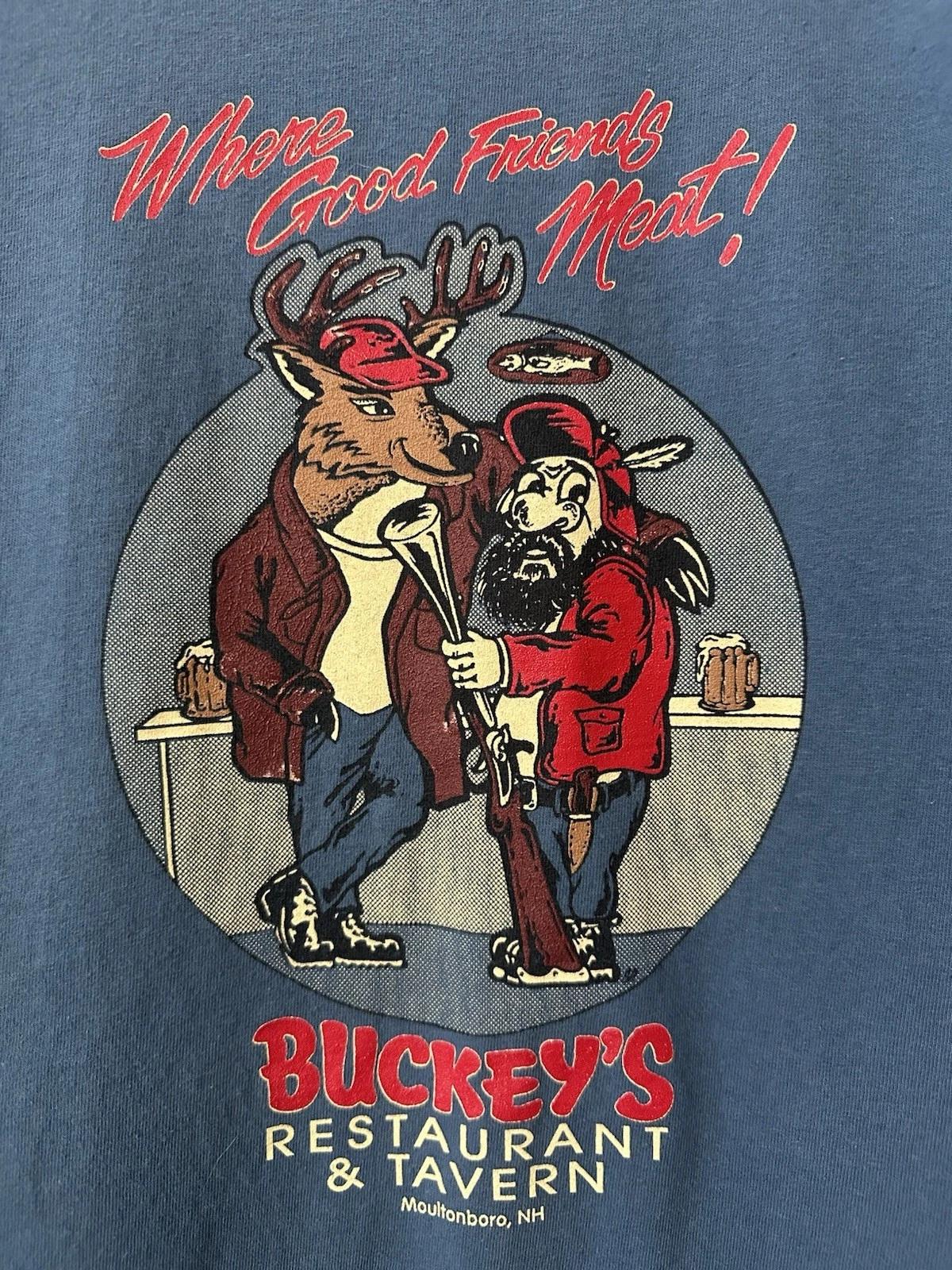 

Buckey’s Restaurant & Tavern T Shirt Men’s Large New Hampshire Moultonboro XL