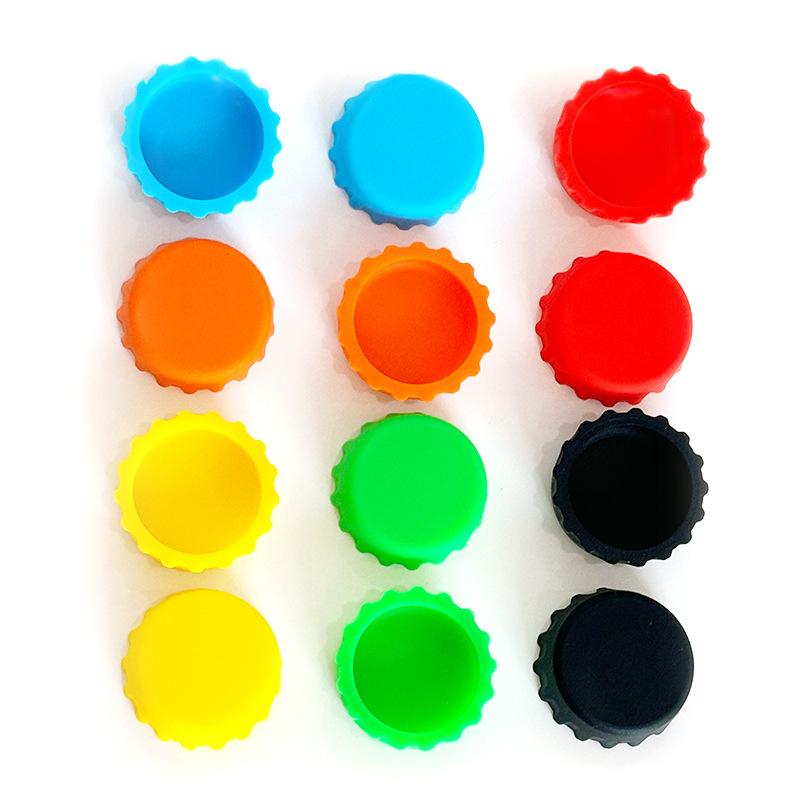 Reusable Silica Gel Bottle Cap Sealed Beer Cap Vinegar Soy Sauce Bottle Soda Cola Cap Wine Protective Stopper
