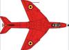 DCD4845 Belgische Luftwaffe Hunter Mk6 Red Devils Abziehbild 1/48