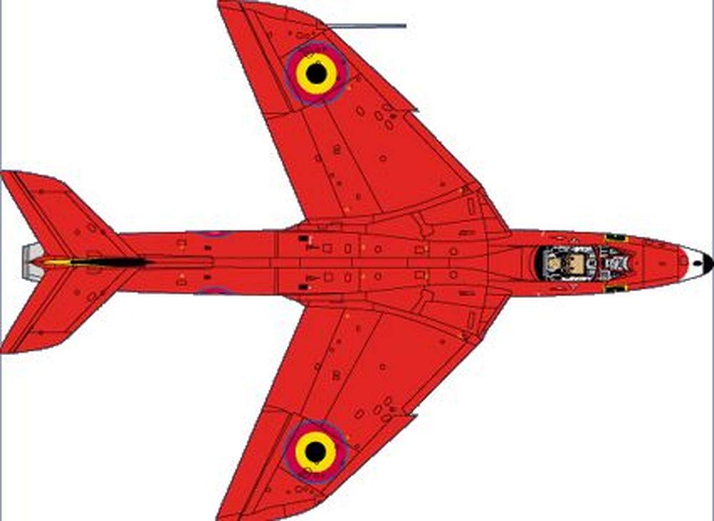 DCD4845 Belgische Luftwaffe Hunter Mk6 Red Devils Abziehbild 1/48