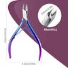 D501 Stainless Steel Cuticle Nipper & Hangnail Remover Set - Gray Manicure Tool
