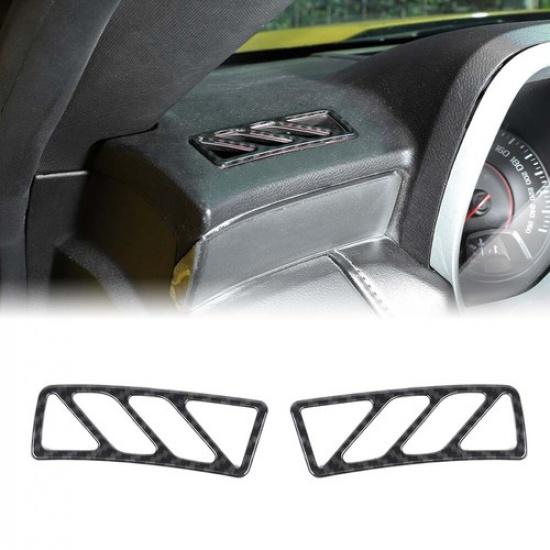 

Carbon Fiber For Chevy Camaro 2010-15 A-pillar Outlet Air Vent Cover Trim Decor