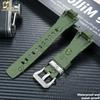 for Casio GST-B400 Series Rubber Waterproof Sports Strap Steel Heart Upgraded Steel Ring Pattern Buckle Strap