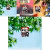 Car Decor Acrylic Halloween It Clown Pendant With Cartoon Design For Vehicle Interior Accessories