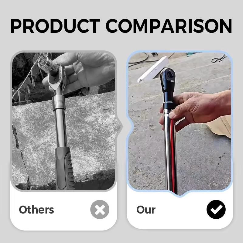 Zwei-Modus Ausziehbarer Drehmomentschlüssel 50Nm Elektrisch/100Nm Manuell Drehmoment 3/8" Antrieb Ratsche Für Automobilreparatur Tägliche Wartung