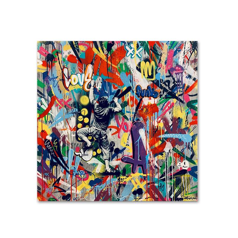 

Граффити Мартина Уотсона Картина на холсте Современный поп-арт Постеры и принты Настенные картины для дома Гостиная Cuadros 50X50cm No Frame