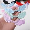 10Pcs Fabric Wing Charm Embossed Fabric Wing Appliques For Handmade Art Craft Home Decoration Clothing Sewing Craft