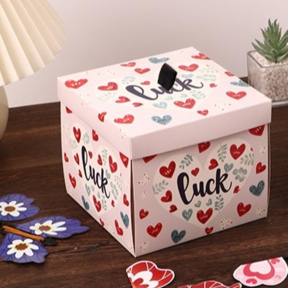 Papier Schmetterling Geschenkbox Mehrfarbige Geschenkbox Explodierende Geschenkbox Abschlussfeier