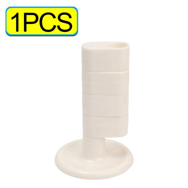 6/1PCS Rotating Toothbrush Holder Bathroom Desktop Toothbrush Storage Rack Makeup Brush Pen Organizers Bathroom Accessories